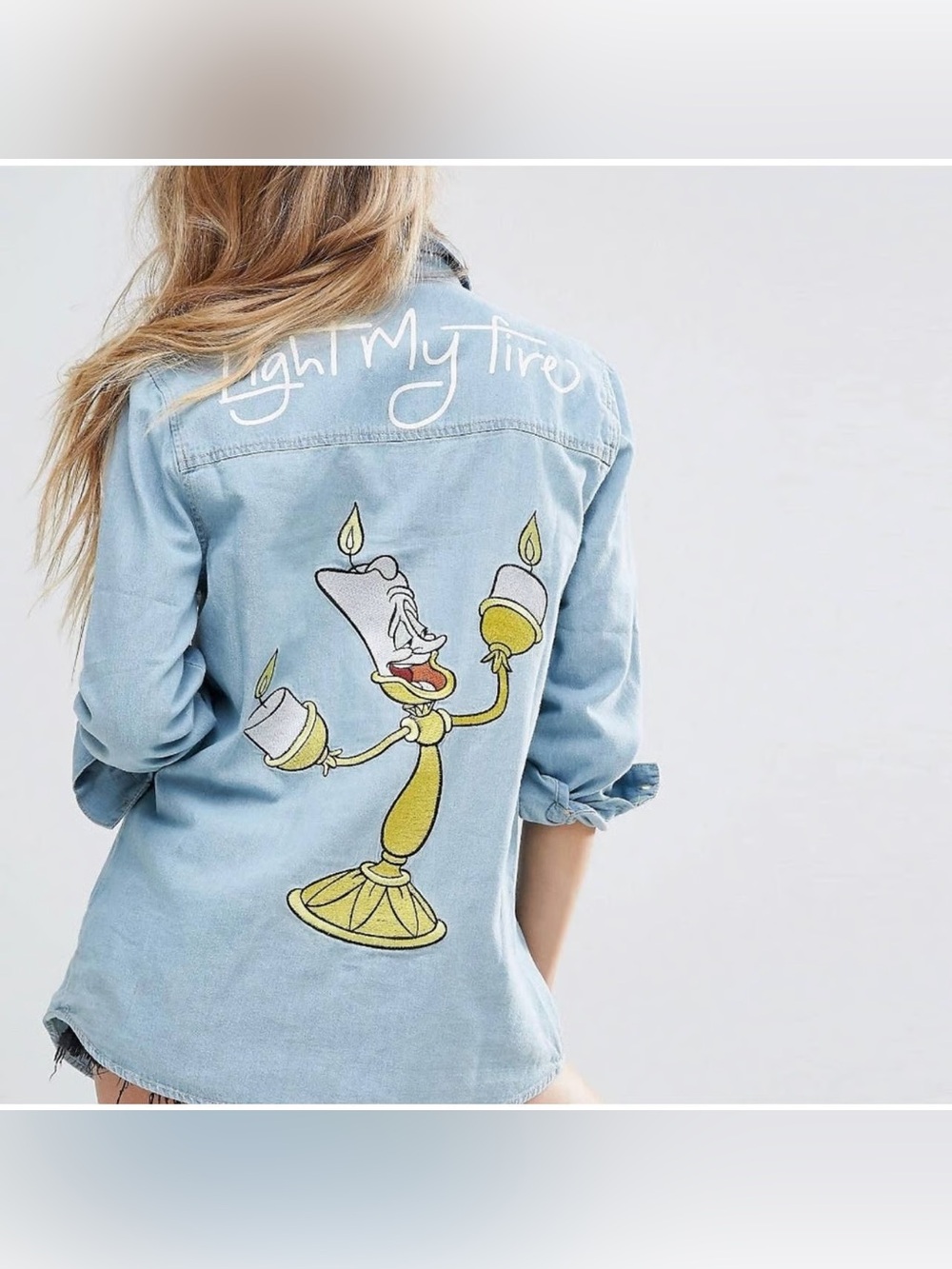 Limited Edition MINKPINK x Disney Beauty & The Beast Denim Jacket